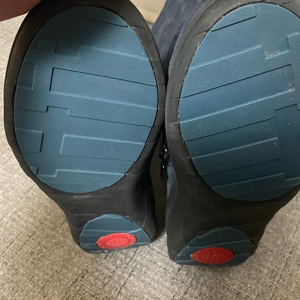 FITFLOP NAVY BLUE SUEDE SLOUCHY BOOT size 9 - Picture 7 of 7